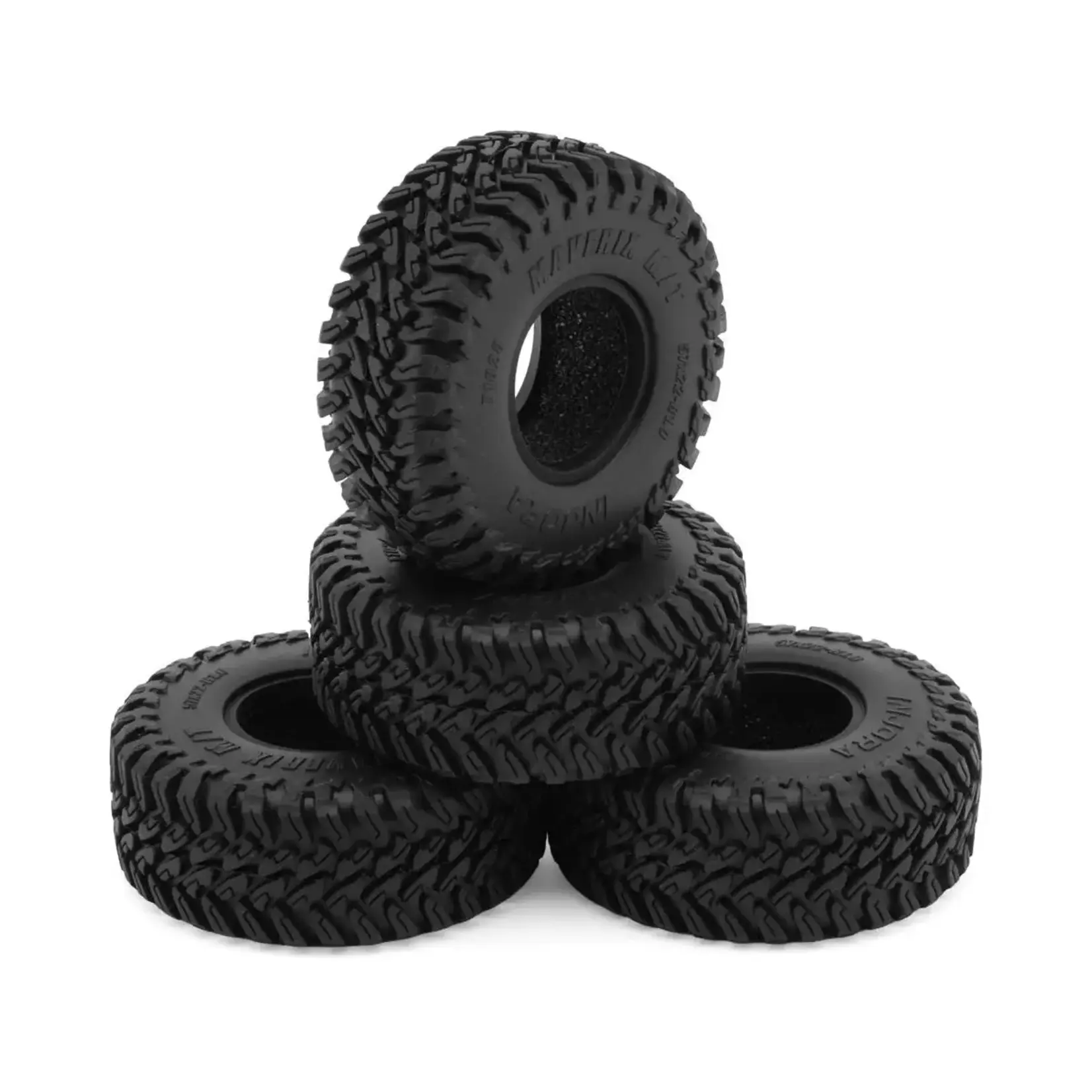 1.0" Maverix M/T Micro Rock Crawler Tires (4) (57mm OD) (S5) w/Foam Inserts