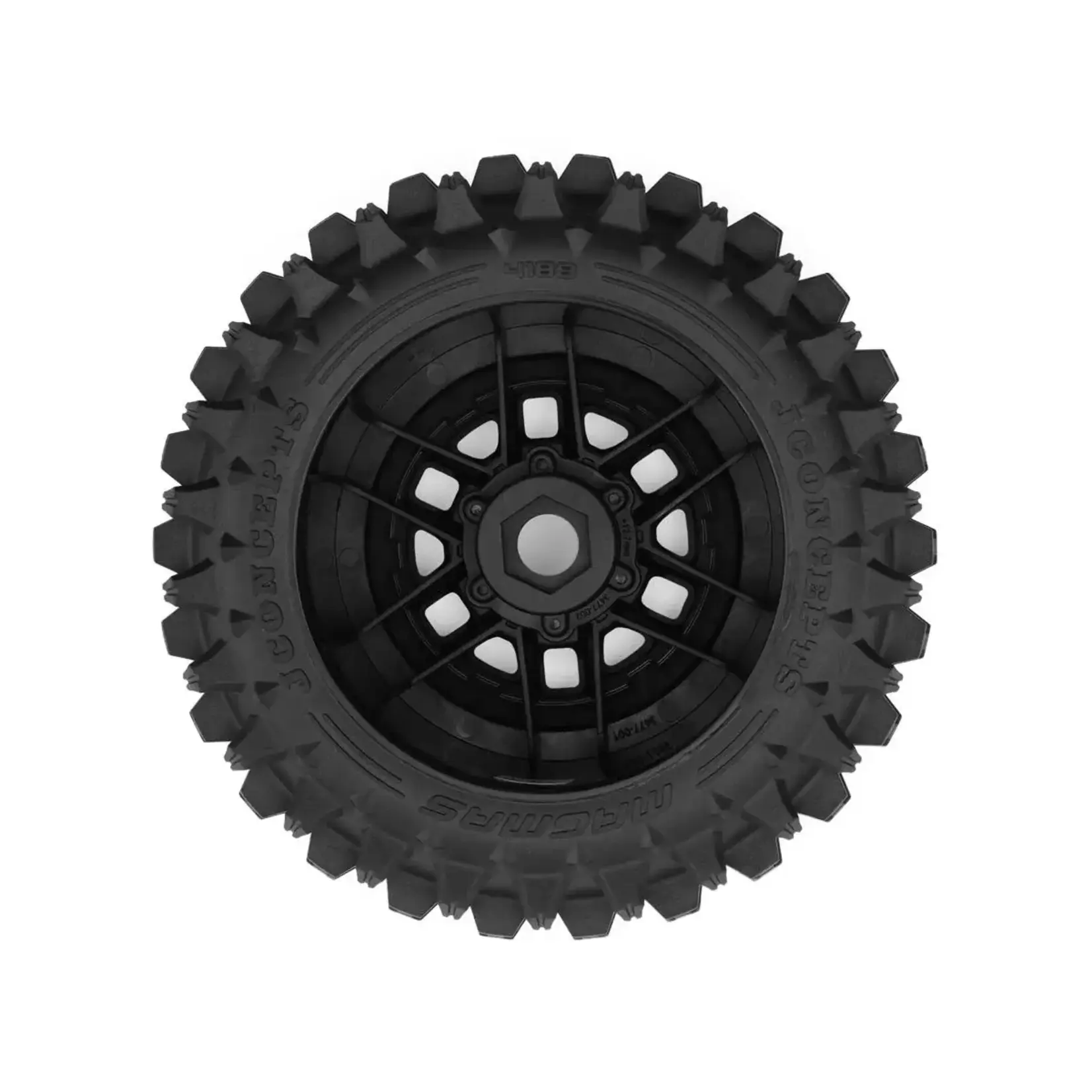 JConcepts Magma 2.9" Monster Truck Pre-Mounted Tires (Platinum) (Black) (2)  w/17mm Hex