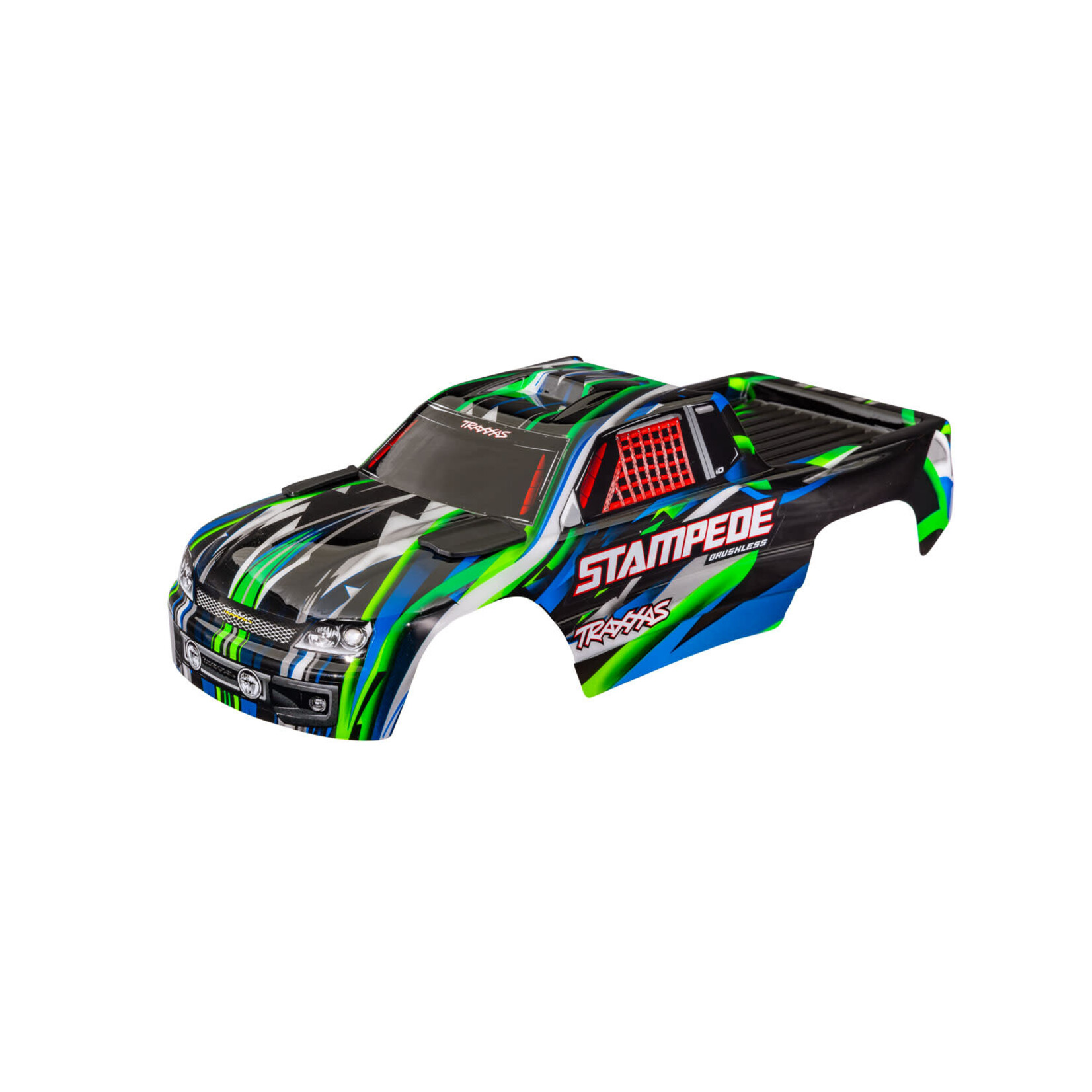 Traxxas Stampede 2WD Green Clipless Body