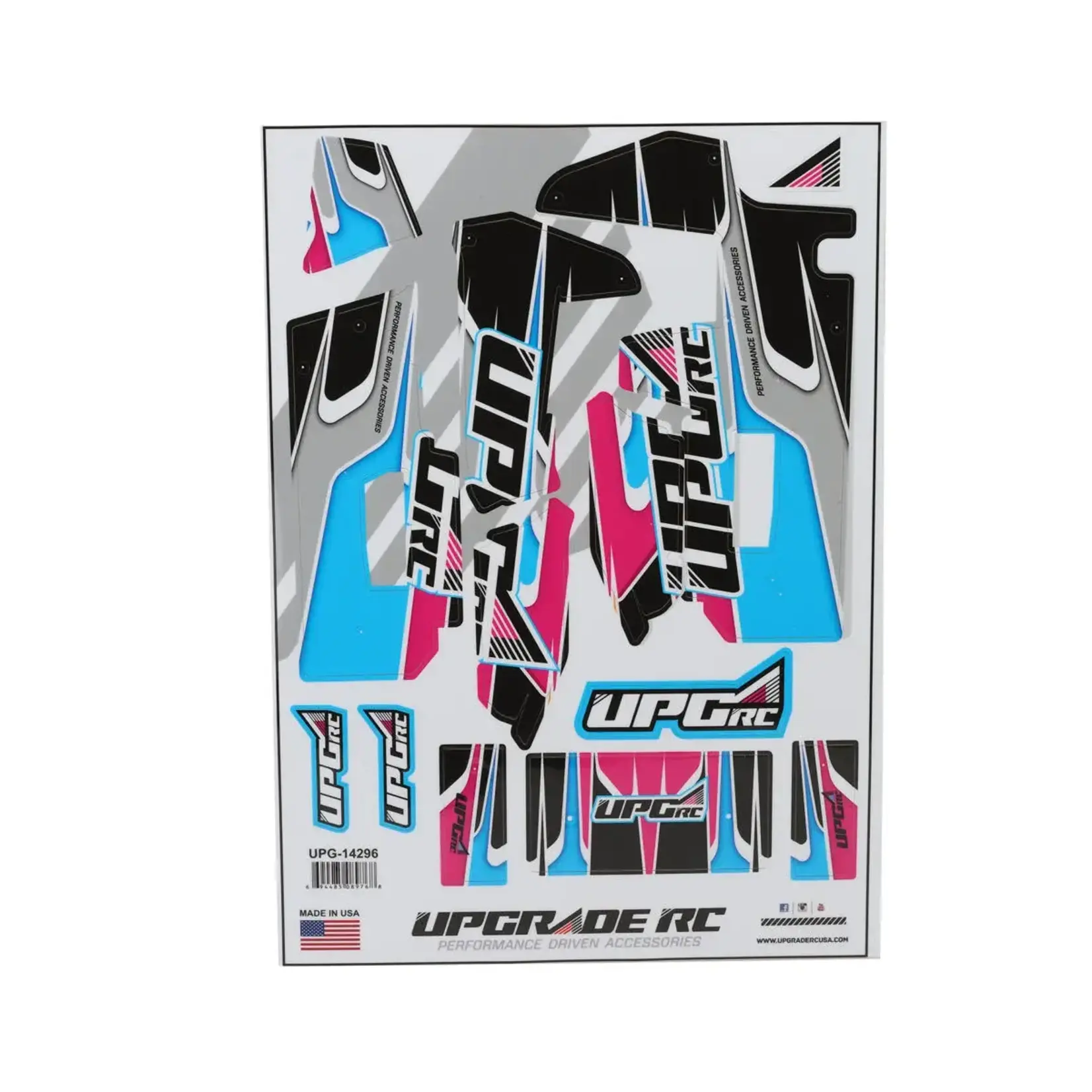 "Velocity" Graphic Set for Losi® 22S™ Sprint Car (Pink)