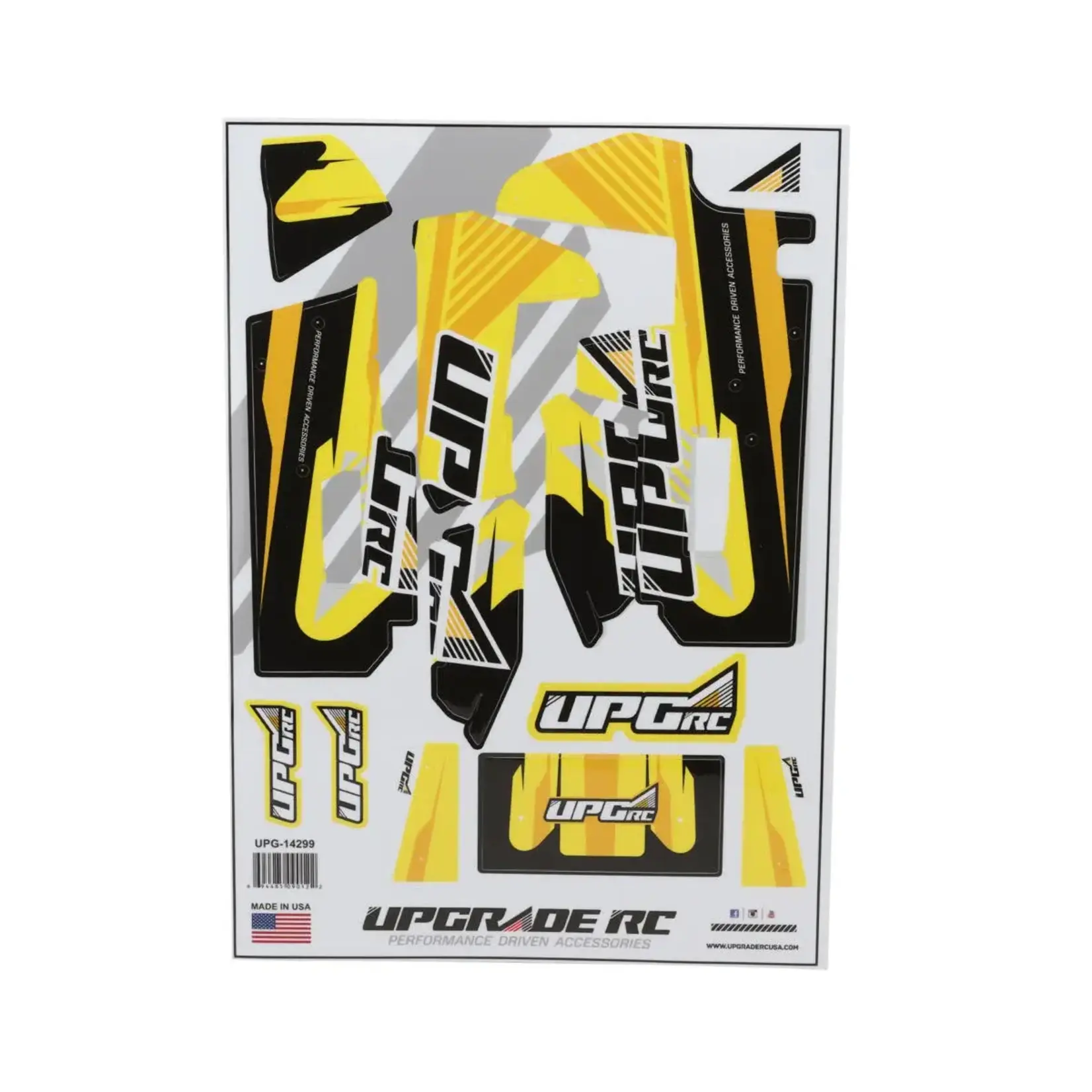 "Vector" Graphic Set for Losi® 22S™ Sprint Car (Yellow)