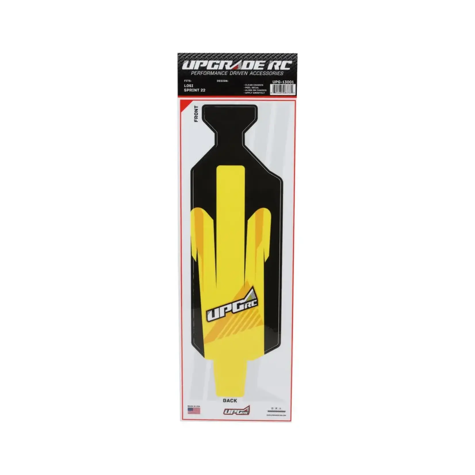 "Vector" Graphic Set for Losi® 22S™ Sprint Car (Yellow)