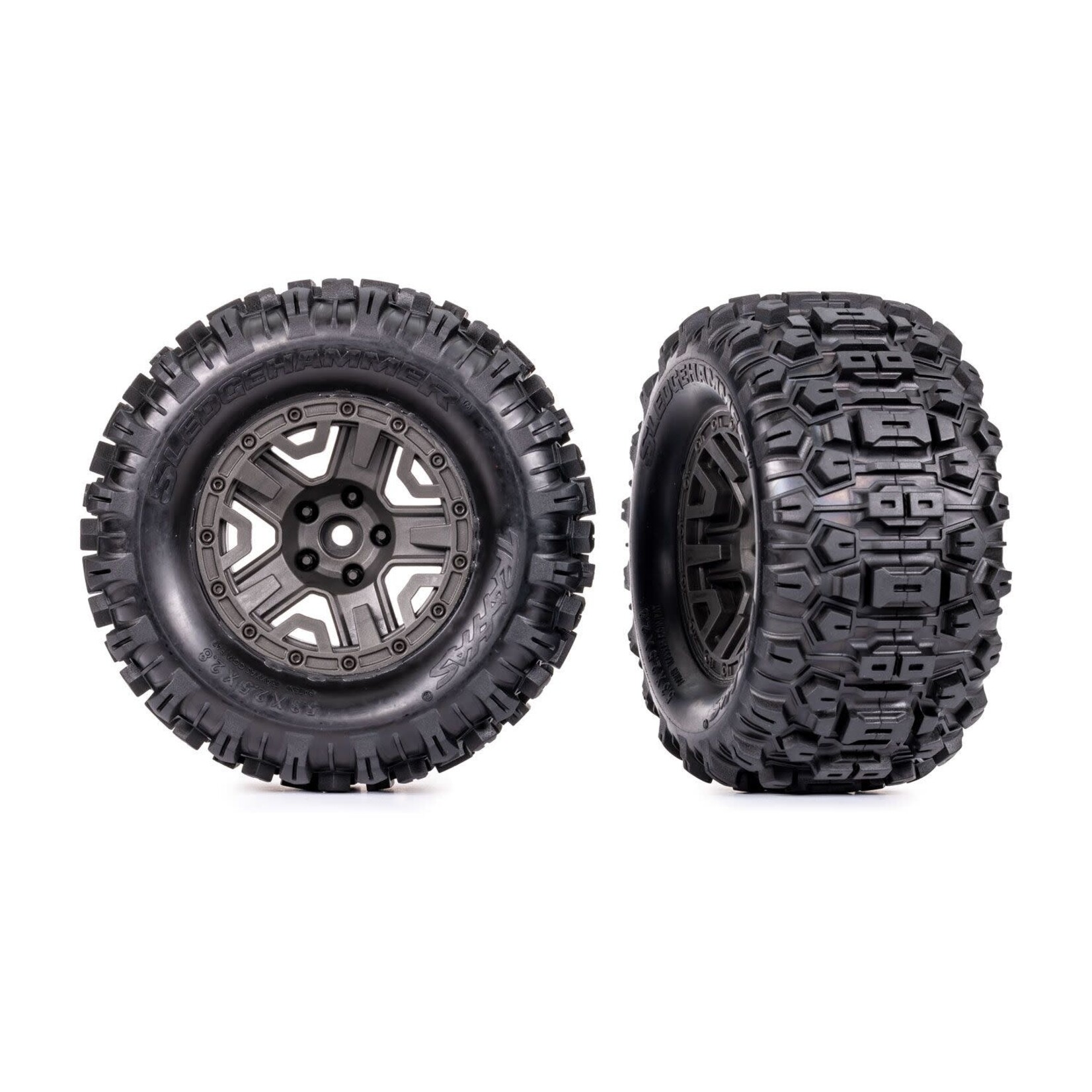 Traxxas 2.8" Gray Wheels & Sledgehammer Tires (2)