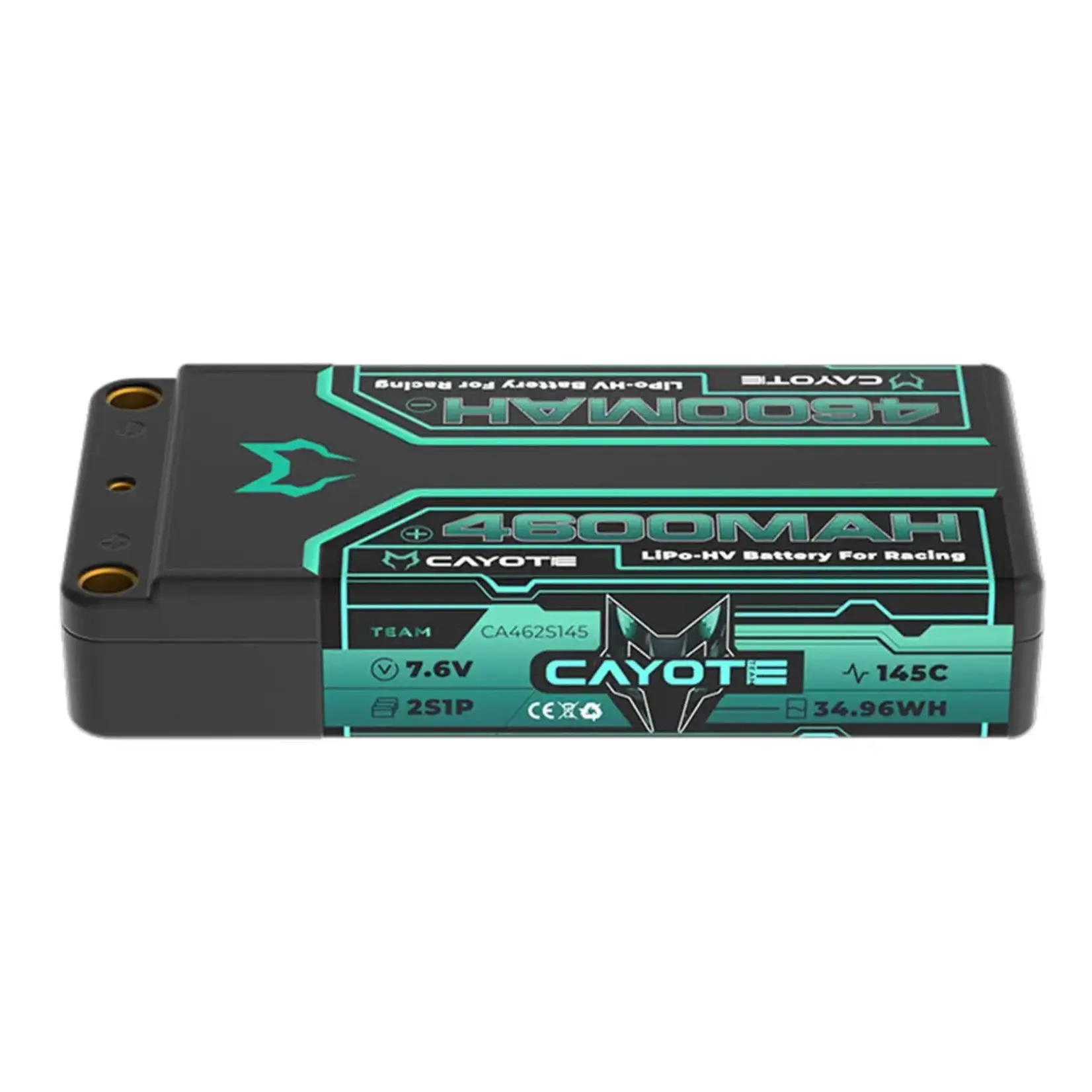 2S 145C LCG Shorty LiHV Battery (7.6V/4600mAh) w/5mm Bullets