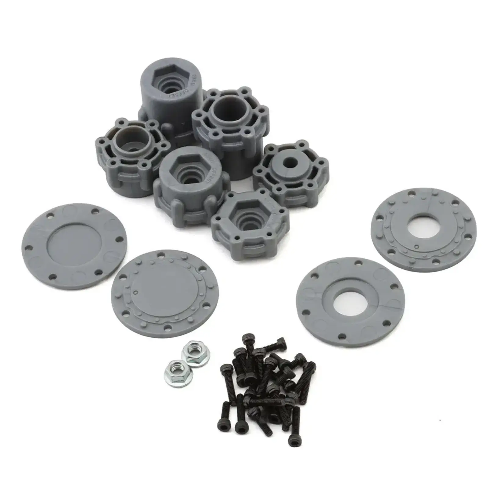 JConcepts Tribute 73's Monster Truck wheel w/Adaptors (Grey) (2) (3.2x3.6")