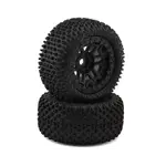 JConcepts Choppers Pre-Mounted Monster Truck Tires (Black) (2) w/17mm Hex