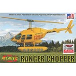 Atlantis 1/72 Forest Patrol Rescue Helicopter Snap Plastic Model
