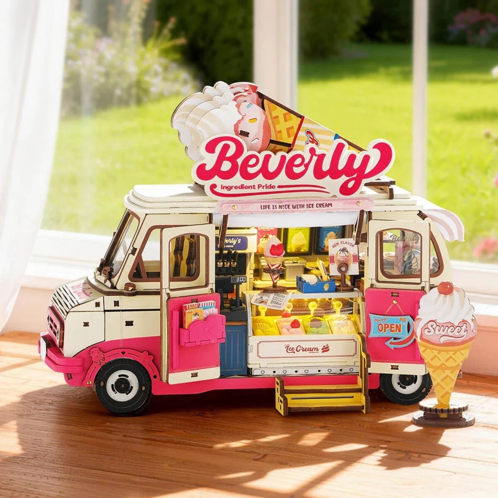 Robotime Beverly's Ice Cream Truck 3D Wood Puzzle