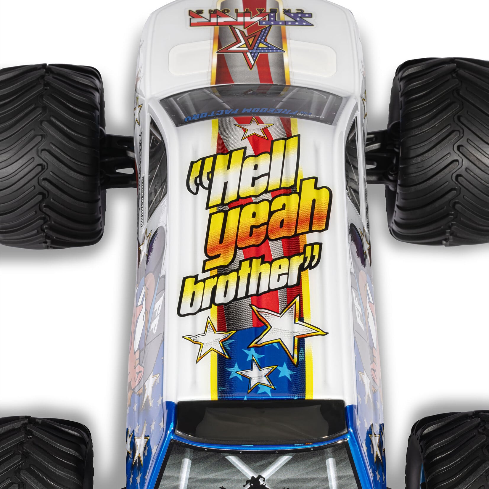 Arrma 1/16 FREEDOM FLYER GROM 4X4 RTR Brushed Monster Truck (Battery & Charger Included), White