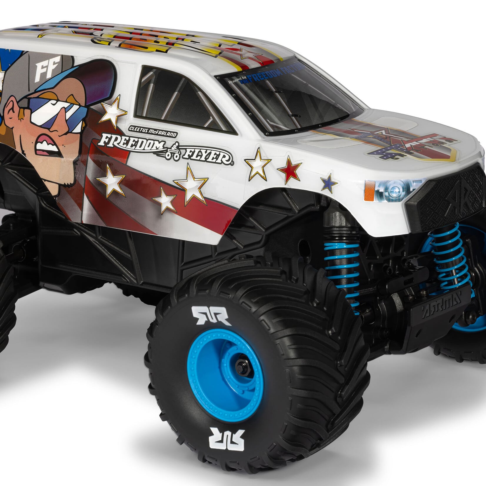 Arrma 1/16 FREEDOM FLYER GROM 4X4 RTR Brushed Monster Truck (Battery & Charger Included), White