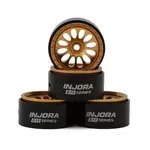 0.7" D19 Ripple Aluminum Micro Crawler Beadlock Wheels (Gold) (4) (4.2g ea) (0.5mm Offset)