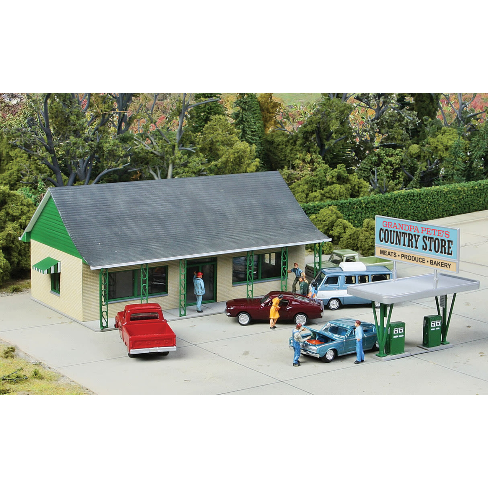 Walthers Country Store -- Kit - 6 x 3-5/8 x 2-3/4" 15.2 x 9.2 x 6.9cm