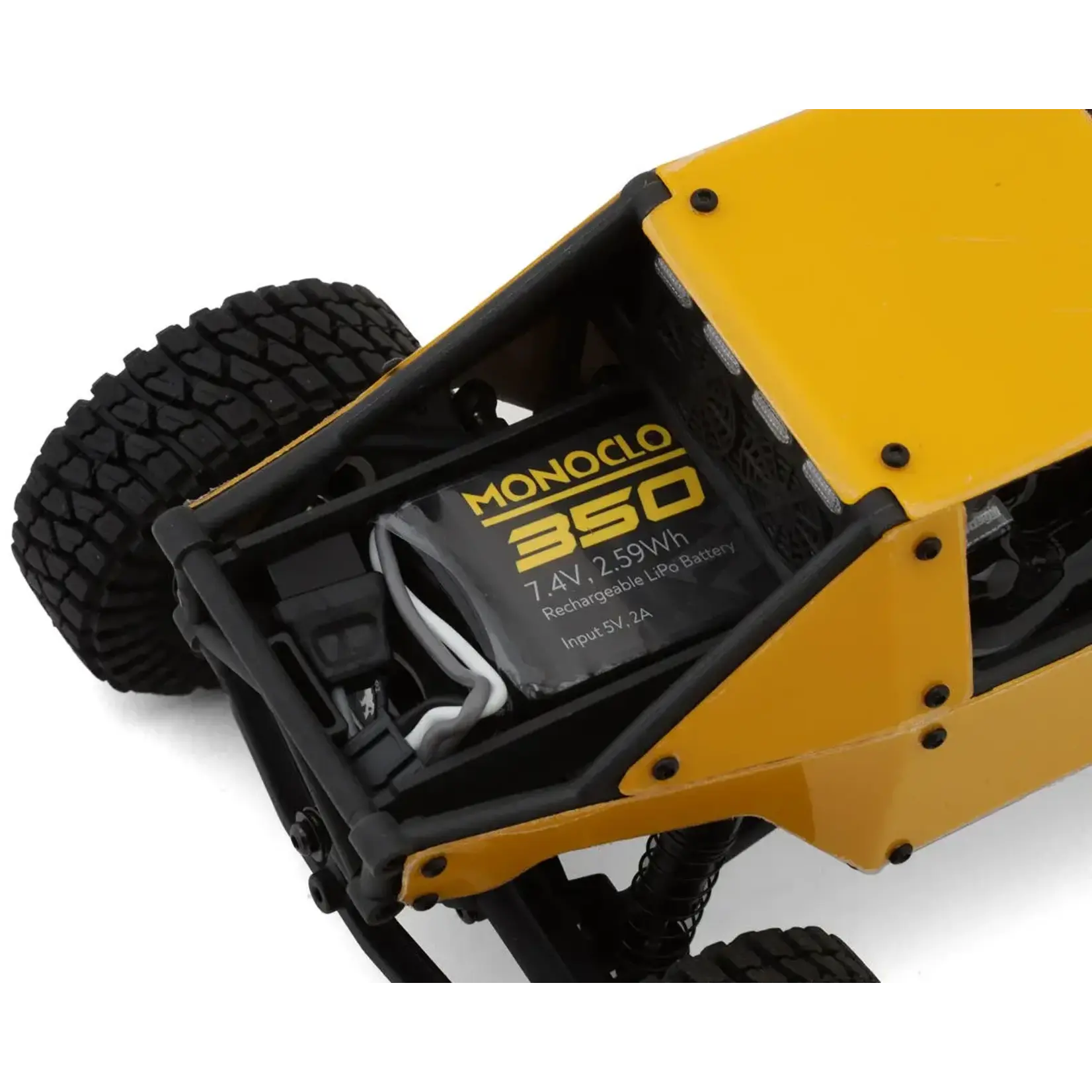UCX24 Snow Leopard PRO 4WS 1/24 Brushless RTR Micro Rock Crawler (Yellow)