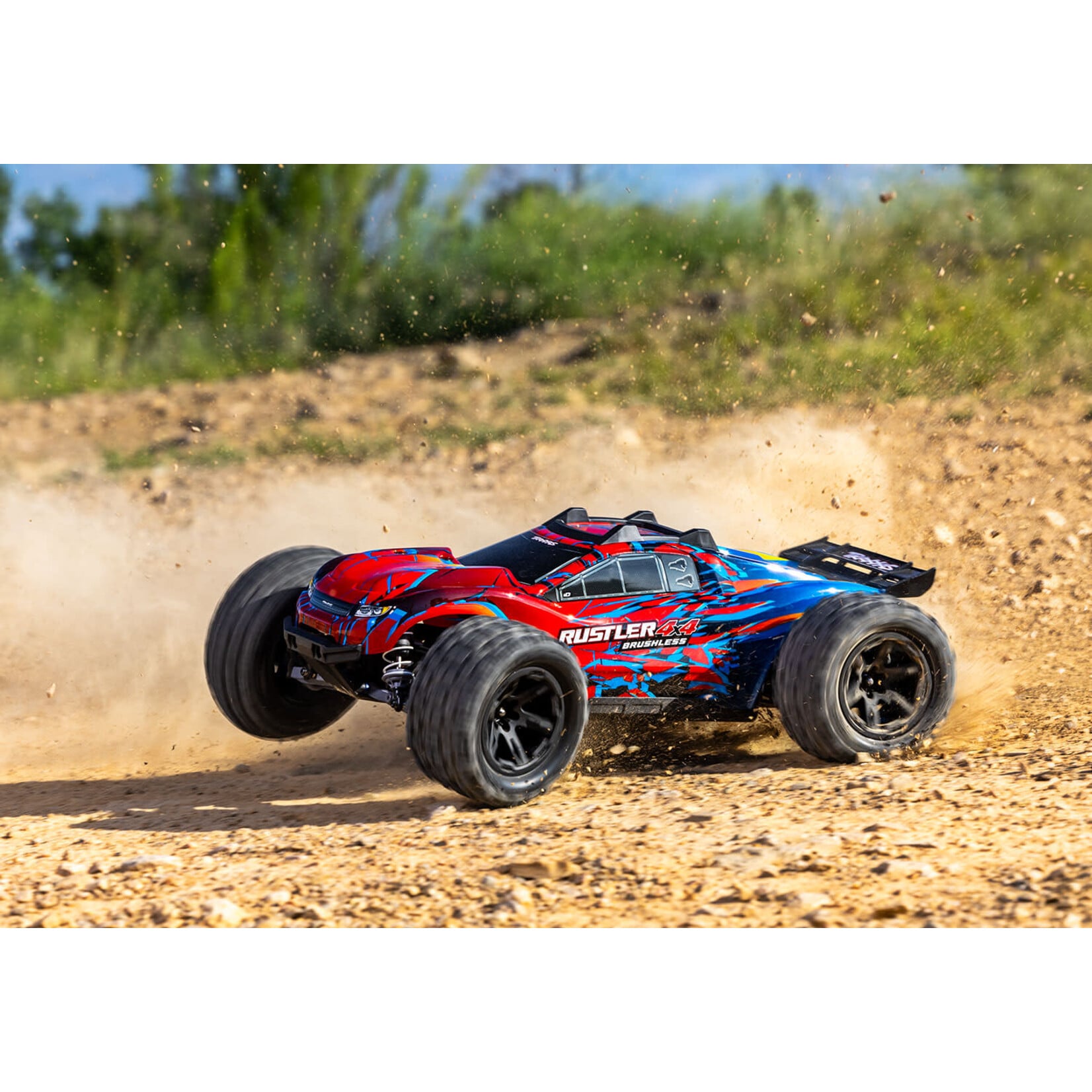 Traxxas 1/10 Rustler 4X4 Brushless - RED