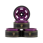 Treal Hobby Type E 1.0" 6-Slot Beadlock Wheels (Purple) (4) (21.9g)