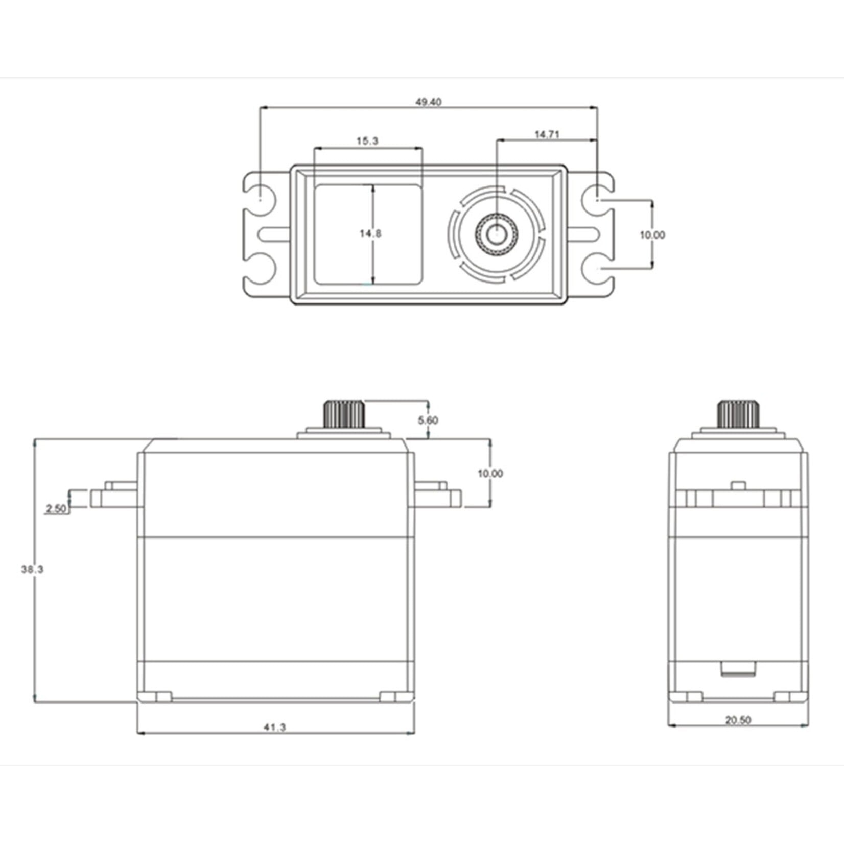 SRT Standard HV Coreless Digital Servo, .09sec / 277.7oz @ 8.4V
