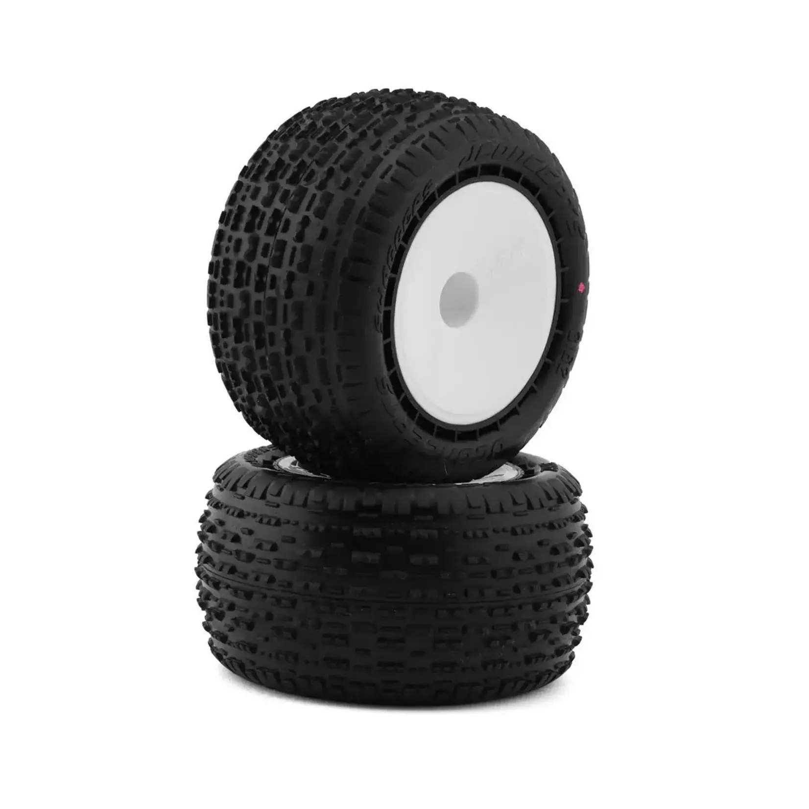 JConcepts Swaggers 2.2" Pre-Mounted Stadium Truck Tires (White) (2) (Pink) w/12mm Hex