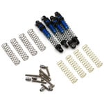 Treal Hobby Axial SCX30 29mm Aluminum Extended Threaded Shocks (Blue) (4)