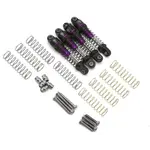 Treal Hobby Axial SCX30 23mm Aluminum Threaded Shocks (Purple) (4)