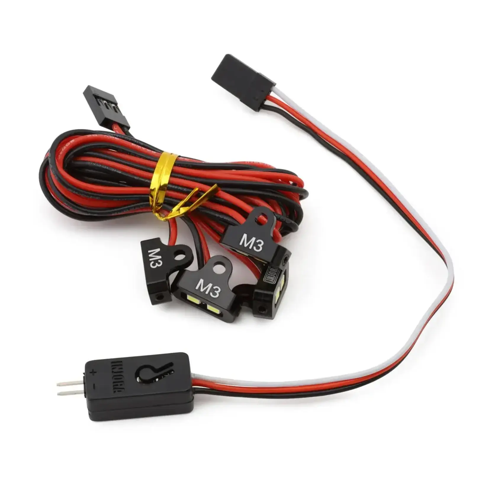 Injora 1/10 Rock Crawler LED Rock Light Kit (White) (4) w/Light Controller