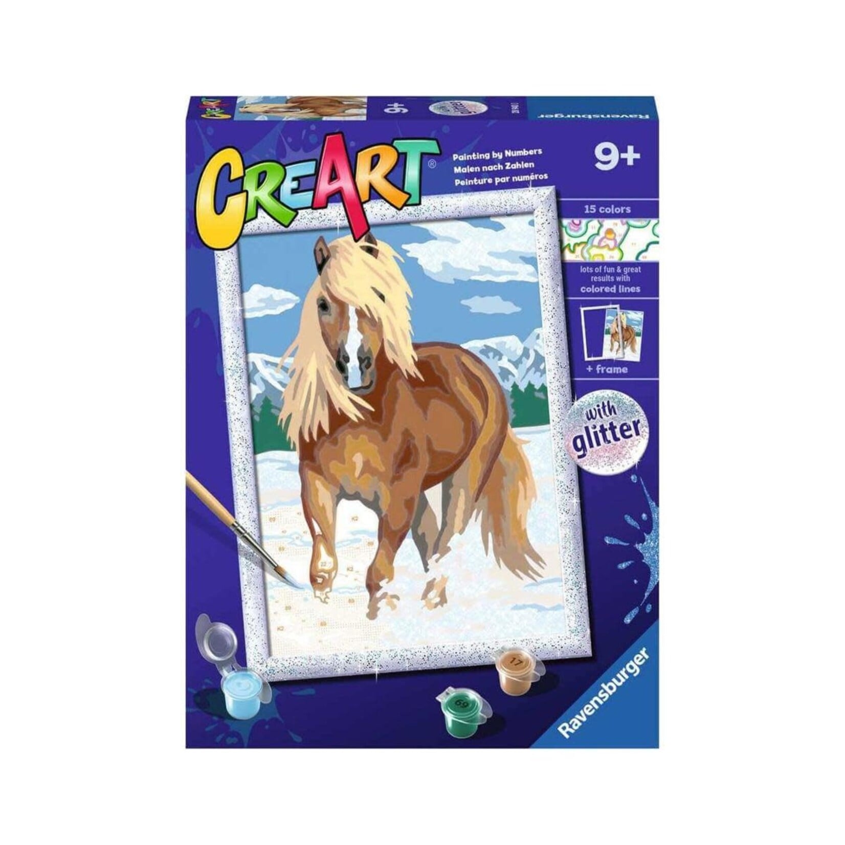 Ravensburger Glitter Royal Horse Paint By Numbers (7x10)
