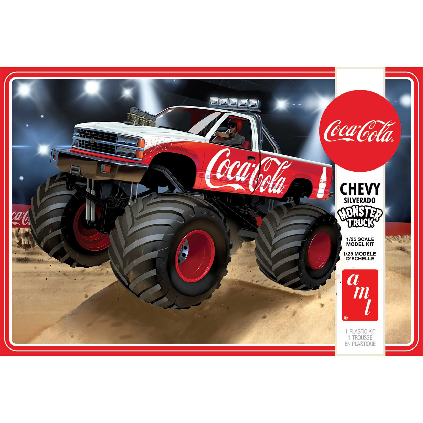 AMT 1/25 Coca-Cola 1988 Chevy Silverado Monster Truck Model Kit
