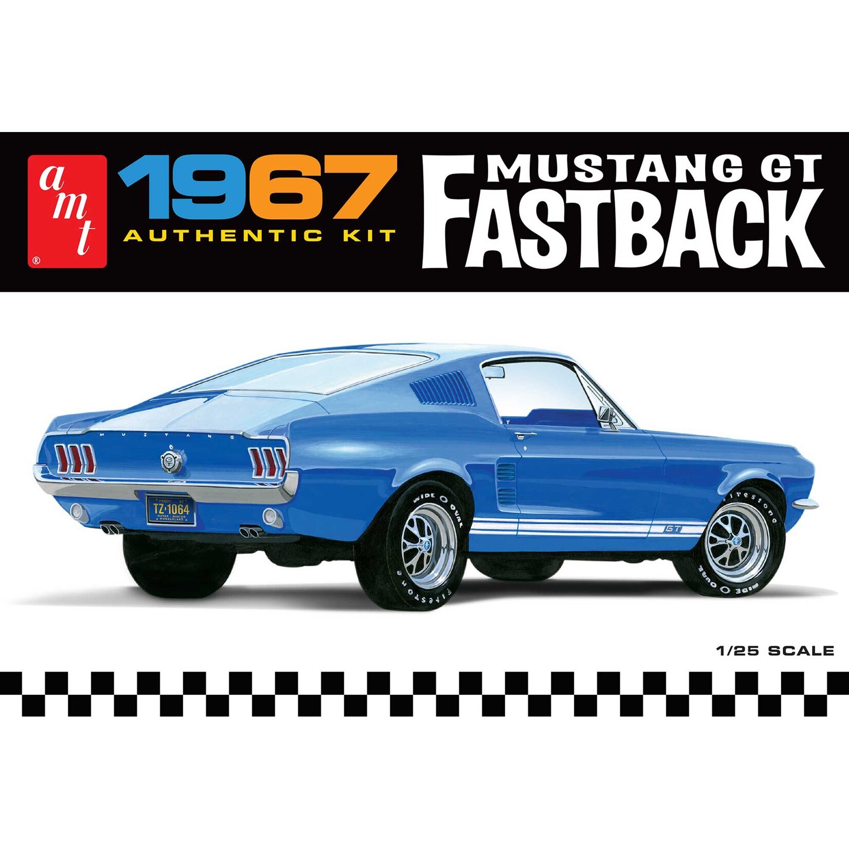 AMT 1/25 1967 Ford Mustang GT Fastback Model Kit