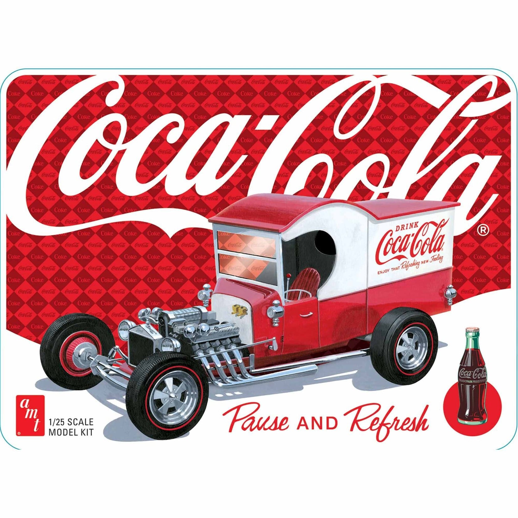 AMT 1/25 Ford Model T Panel, Coca-Cola Model Kit (Tin Packaging)