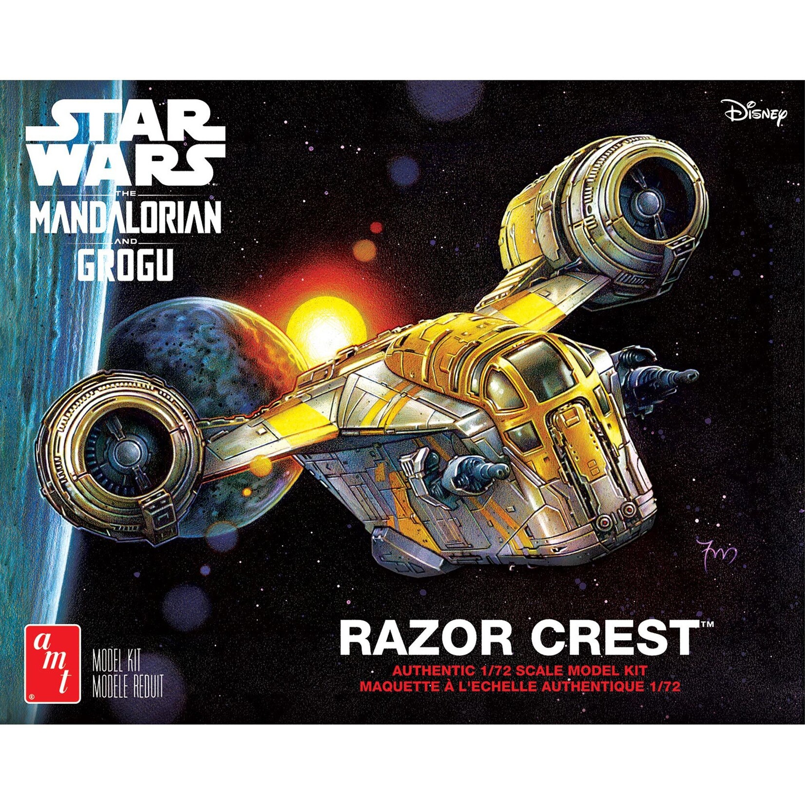 AMT 1/72 Razor Crest Model Kit, Star Wars: Mandalorian & Grogu