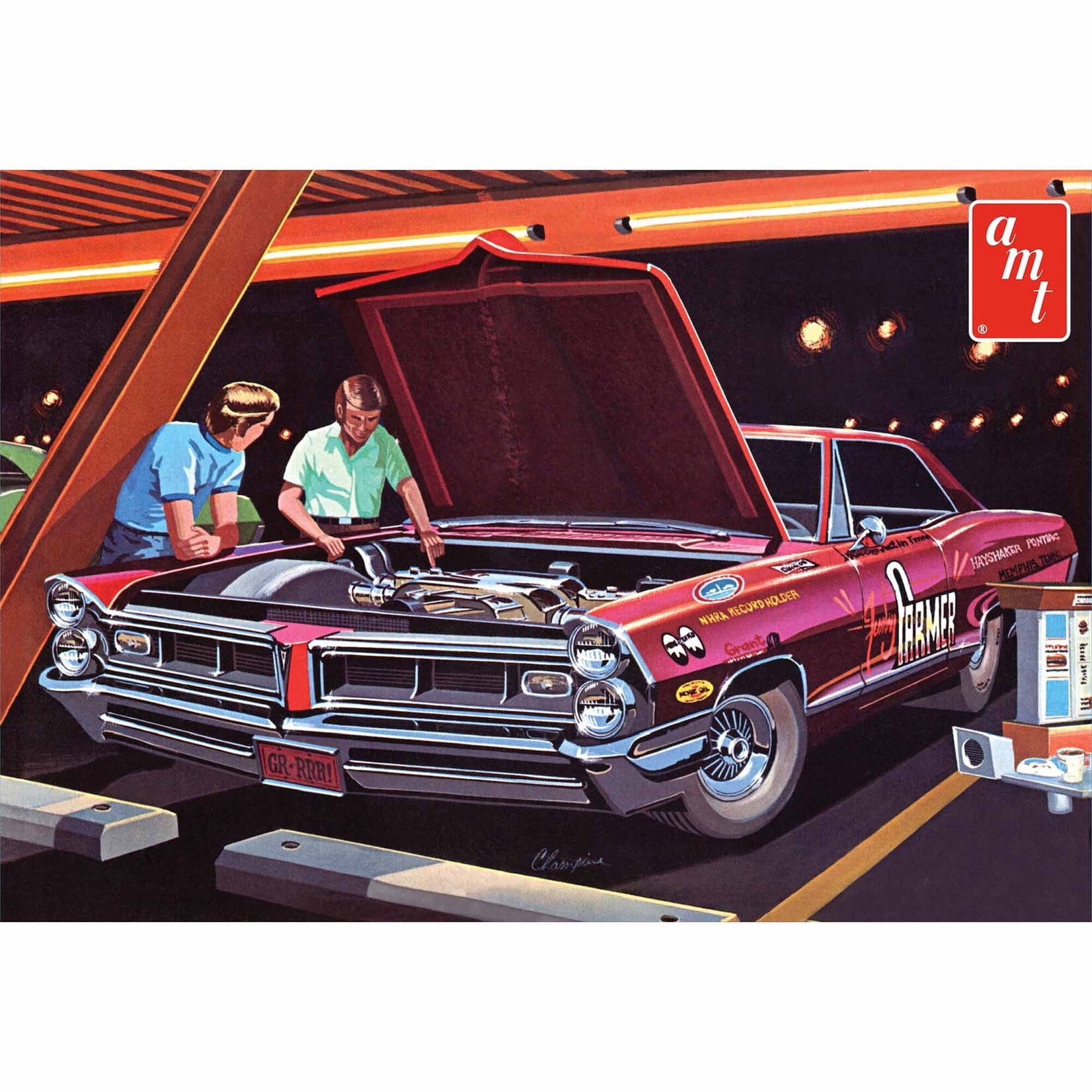 AMT 1/25 1965 Pontiac Grand Prix, Show & Go Model Kit