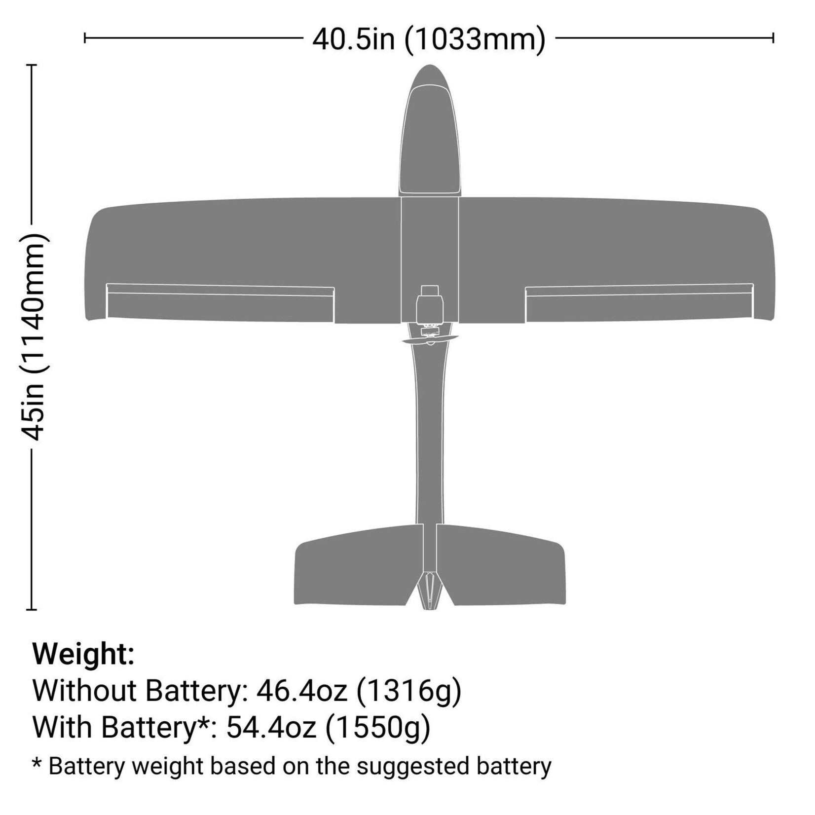 HobbyZone AeroScout S 2 1.1m BNF Basic with SAFE