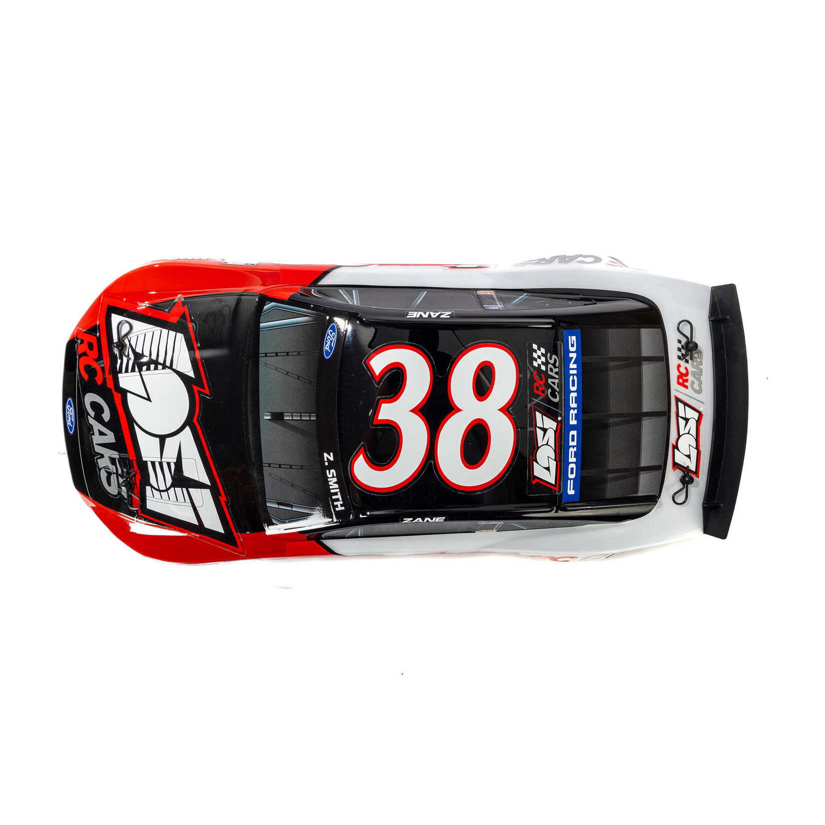 Losi 1/12 NASCAR RC Race Car Zane Smith No. 38 2026 Losi Ford Mustang 2S AWD RTR Brushed On-Road (Battery & Charger Included)