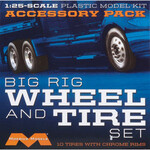 Moebius 1/25 Semi Wheels/Tires (10 pk)