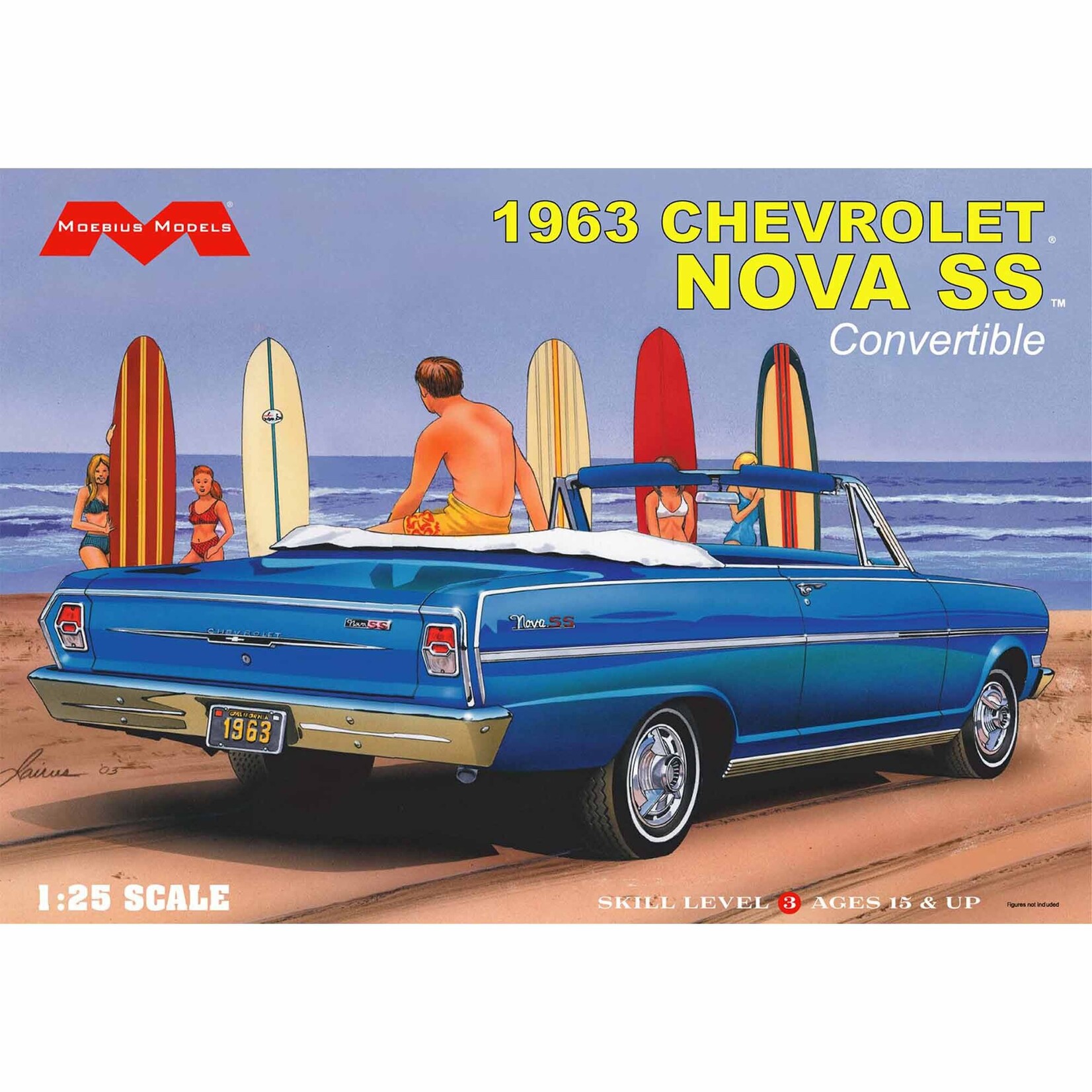 AMT 1963 Chevrolet Nova SS Convertible 1/25th Scale
