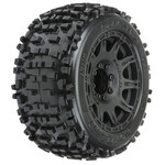 Pro-Line 1/8 Badlands F/R 3.8" MT Tires Mounted 17mm Black Raid (2)