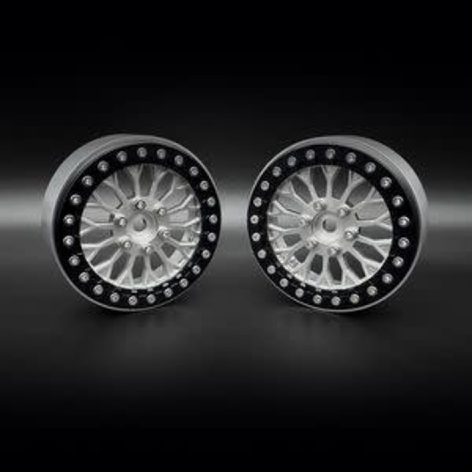 2.2 "Shield" Aluminum Beadlock Wheels w/Hubs (2)
