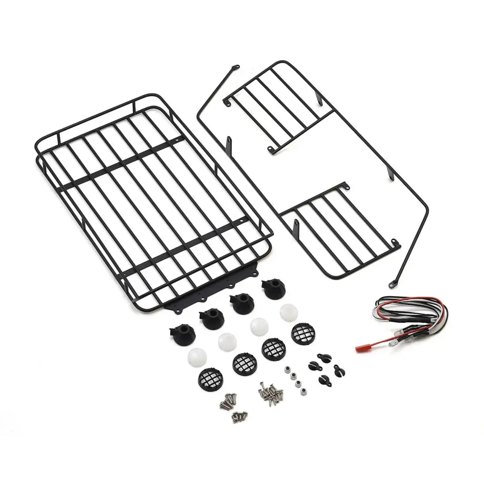 Yeah Racing Metal Roll Cage w/Roof Rack & LED Light (2017 Wrangler CRC Body)