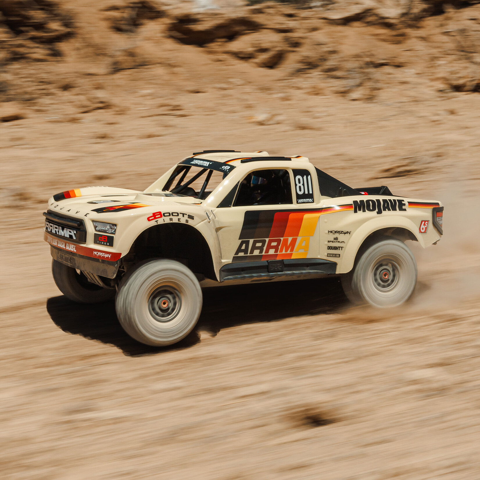 Arrma 1/7 MOJAVE 6S 4X4 RTR Brushless Desert Truck, Beige