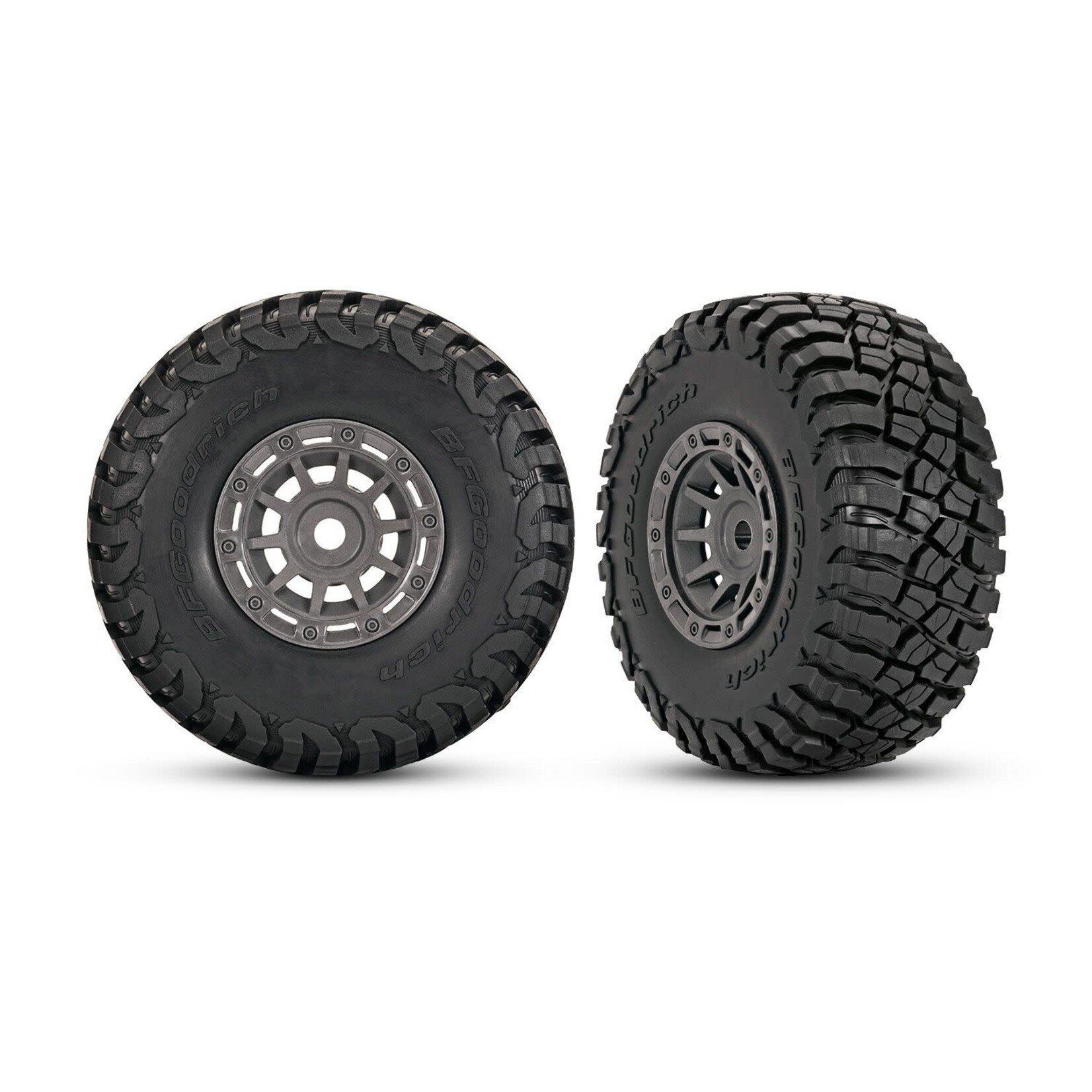 Traxxas 1.4" Gray Wheels w/ BFG Mud-Terrain Tires (2) - Mini Slash
