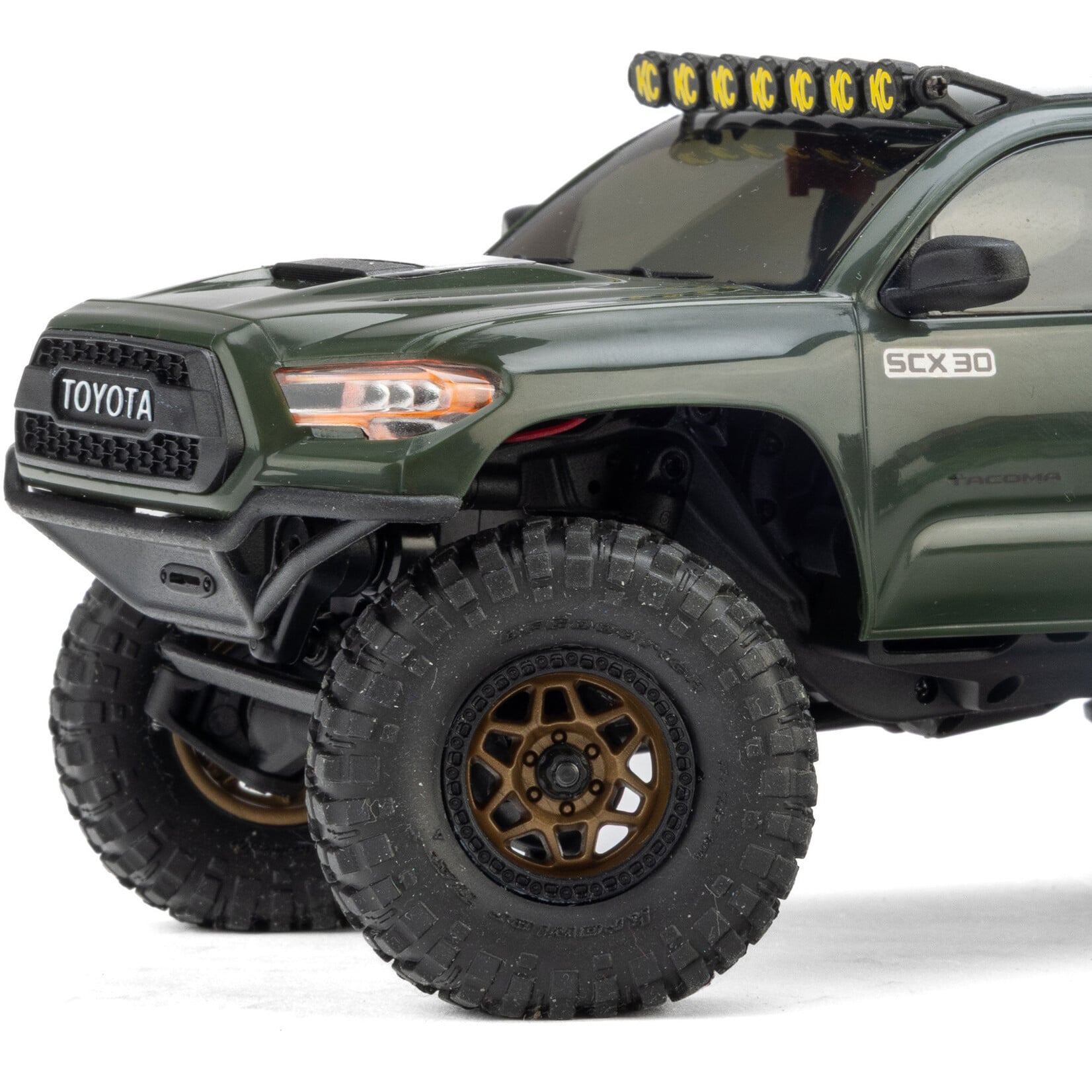 Axial 1/30 SCX30 Toyota Tacoma TRD Pro Extreme Off-Road 4X4 RTR Brushed Rock Crawler (Battery & Charger Included), Green