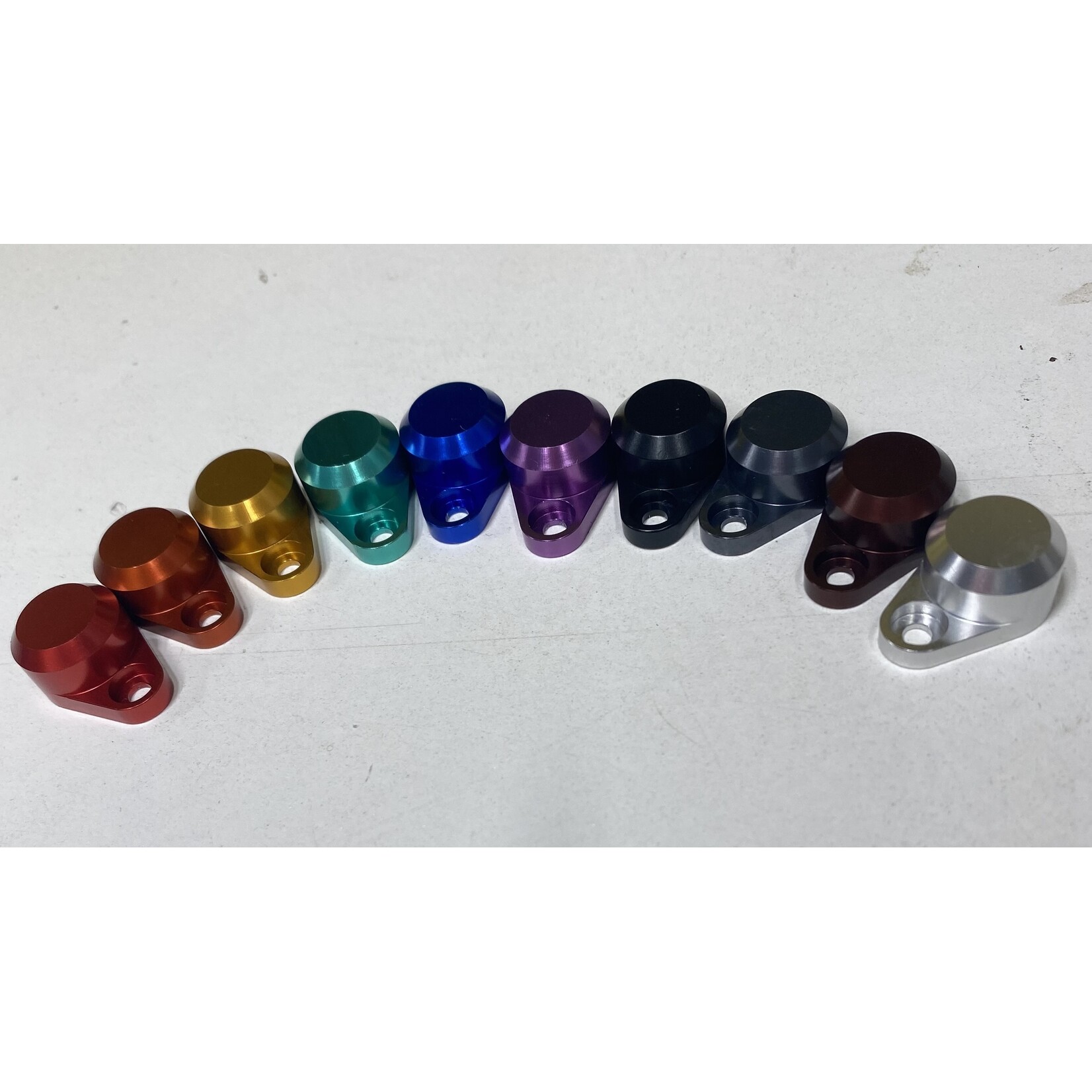 Offset Shock Caps - Black