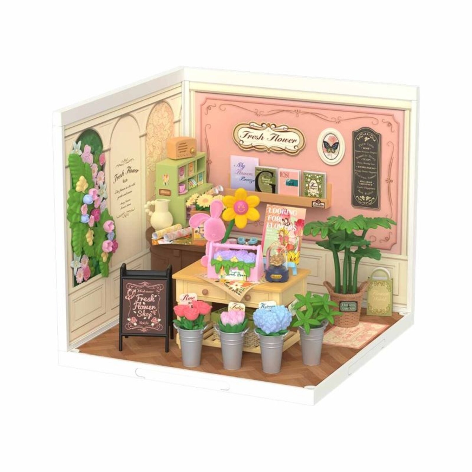 Robotime Fresh Flower Shop DIY Miniature House