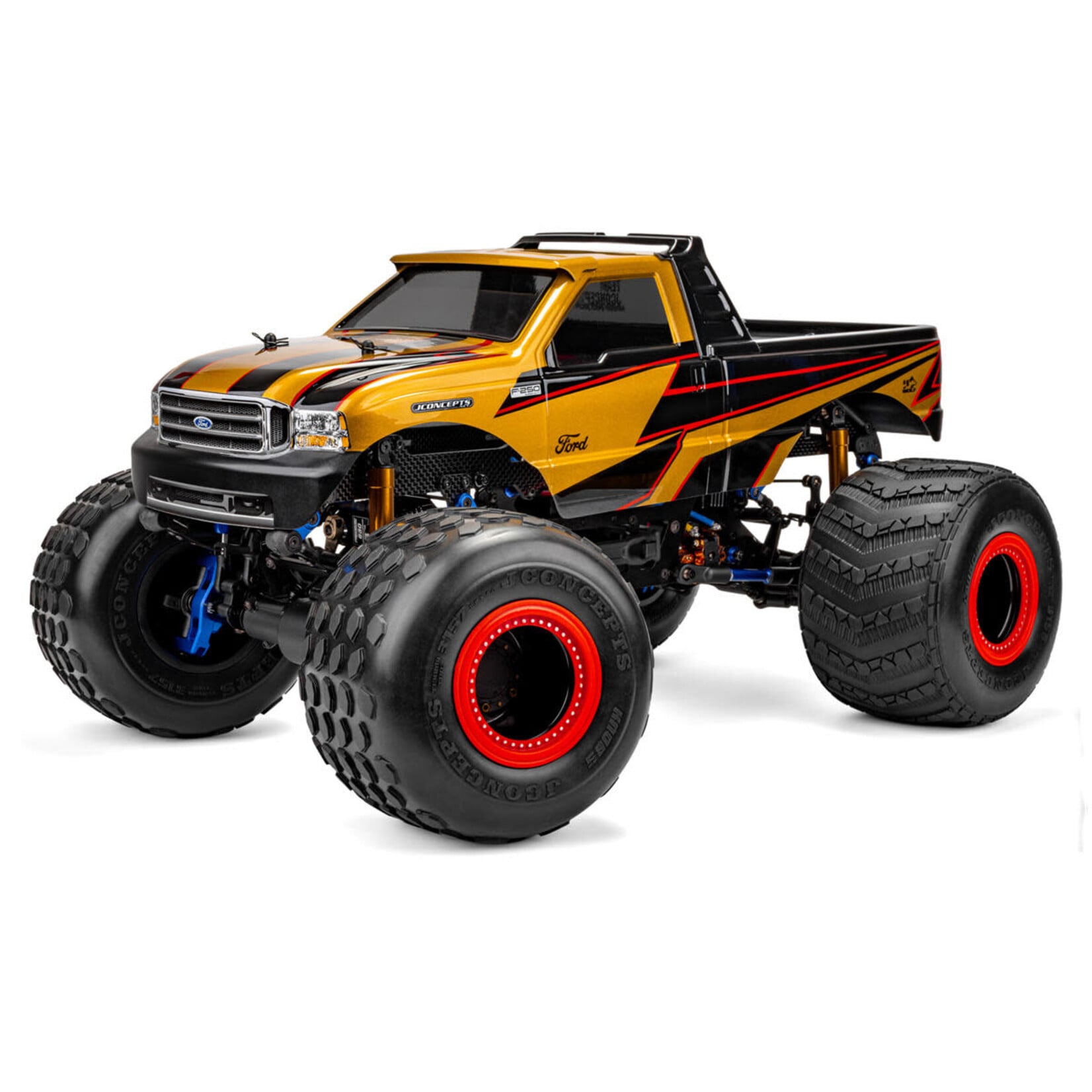 JConcepts 1999 Ford F-250 Single Cab 1/10 Monster Truck Body (Clear) (13.0”)
