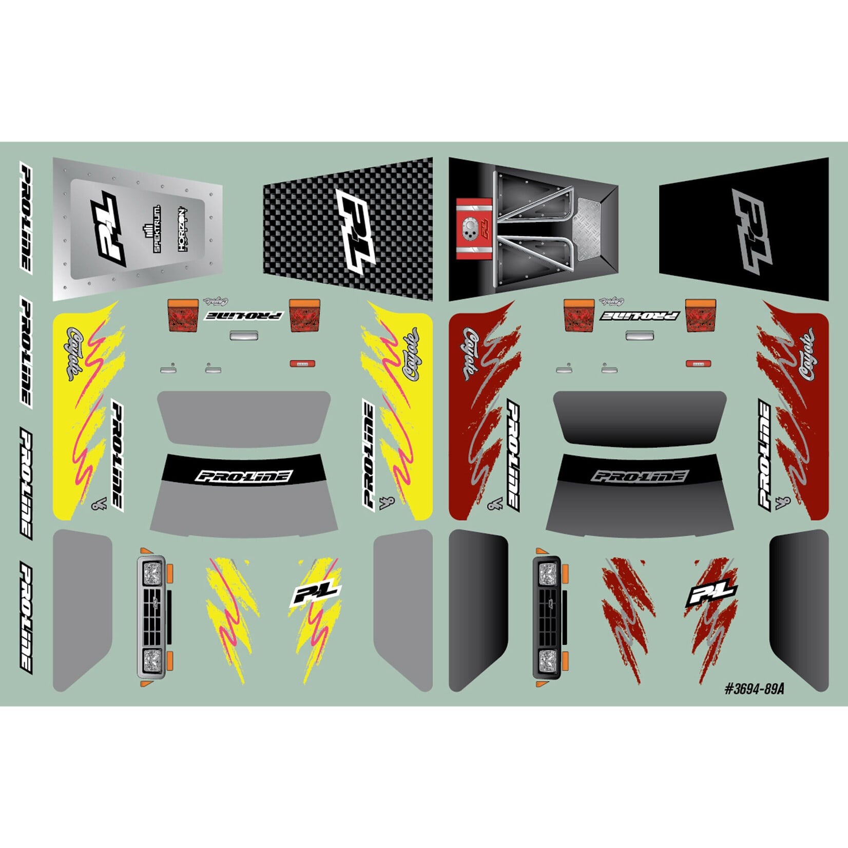 Pro-Line 1/30 Limited Edition Pre-Cut/Pre-Painted Coyote High Performance Body, Matte Black: Axial SCX30