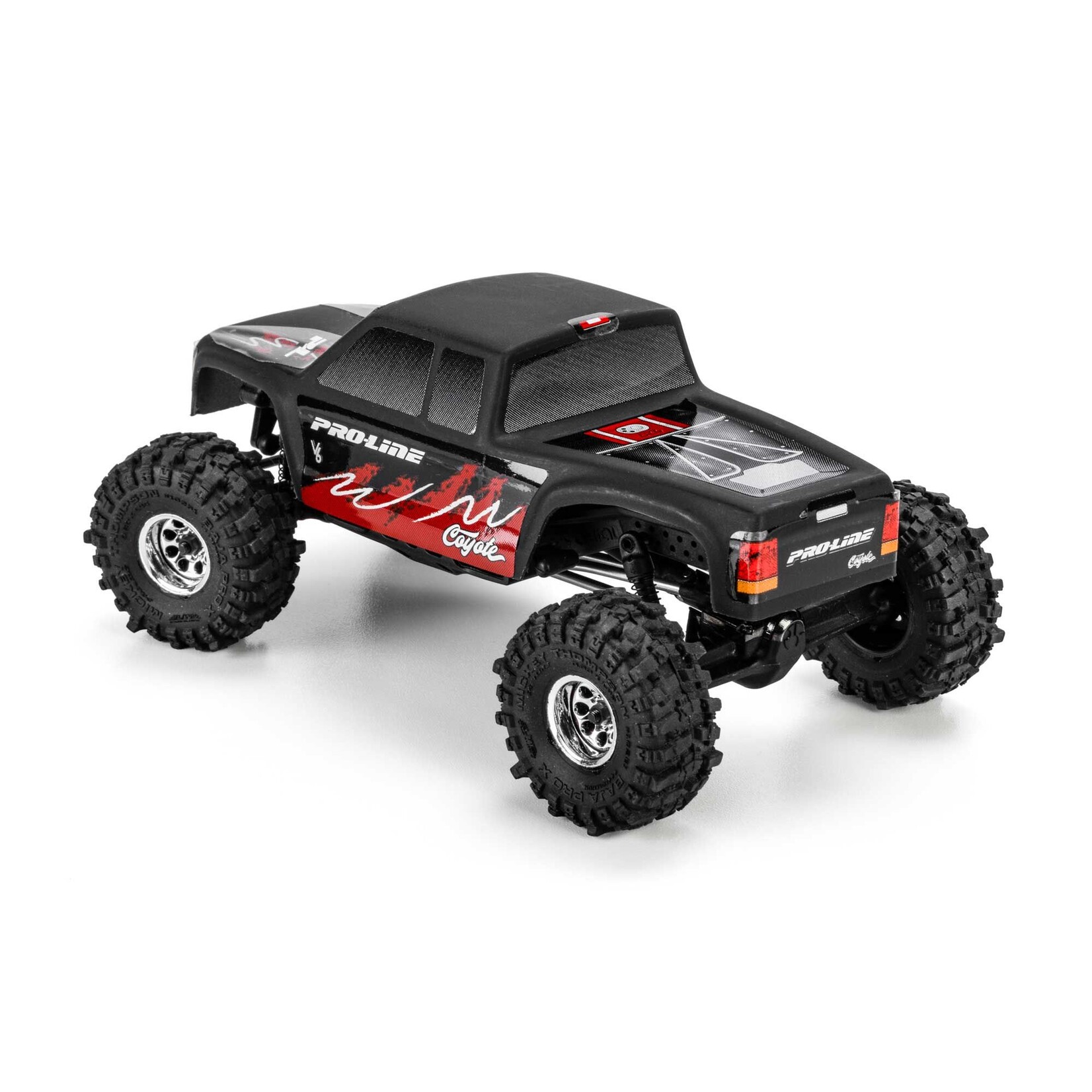 Pro-Line 1/30 Limited Edition Pre-Cut/Pre-Painted Coyote High Performance Body, Matte Black: Axial SCX30