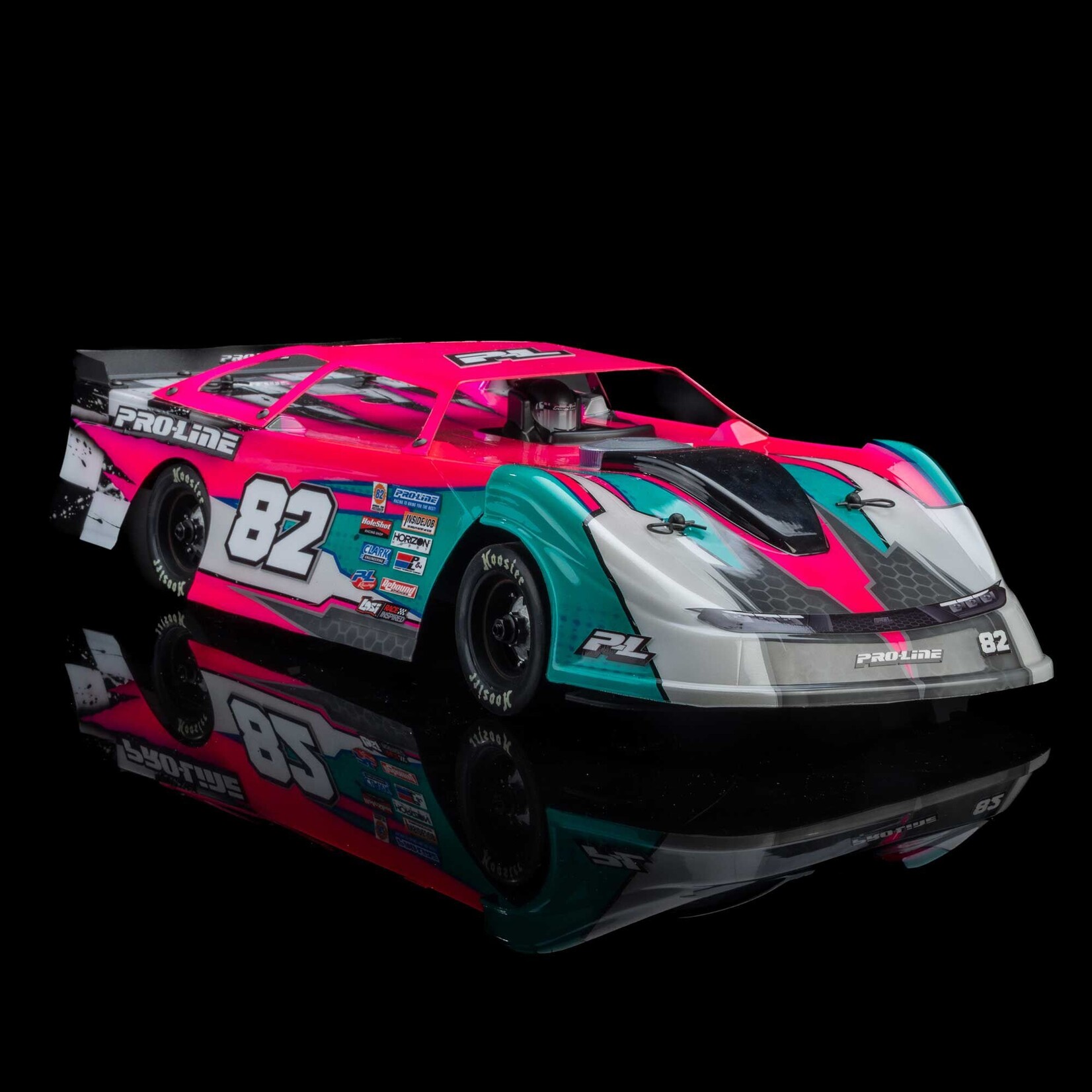 Pro-Line 1/12 Pre-Cut Dirt Late Model Tombstone Hi-Performance Clear Body: Losi GROM ALM and NASCAR
