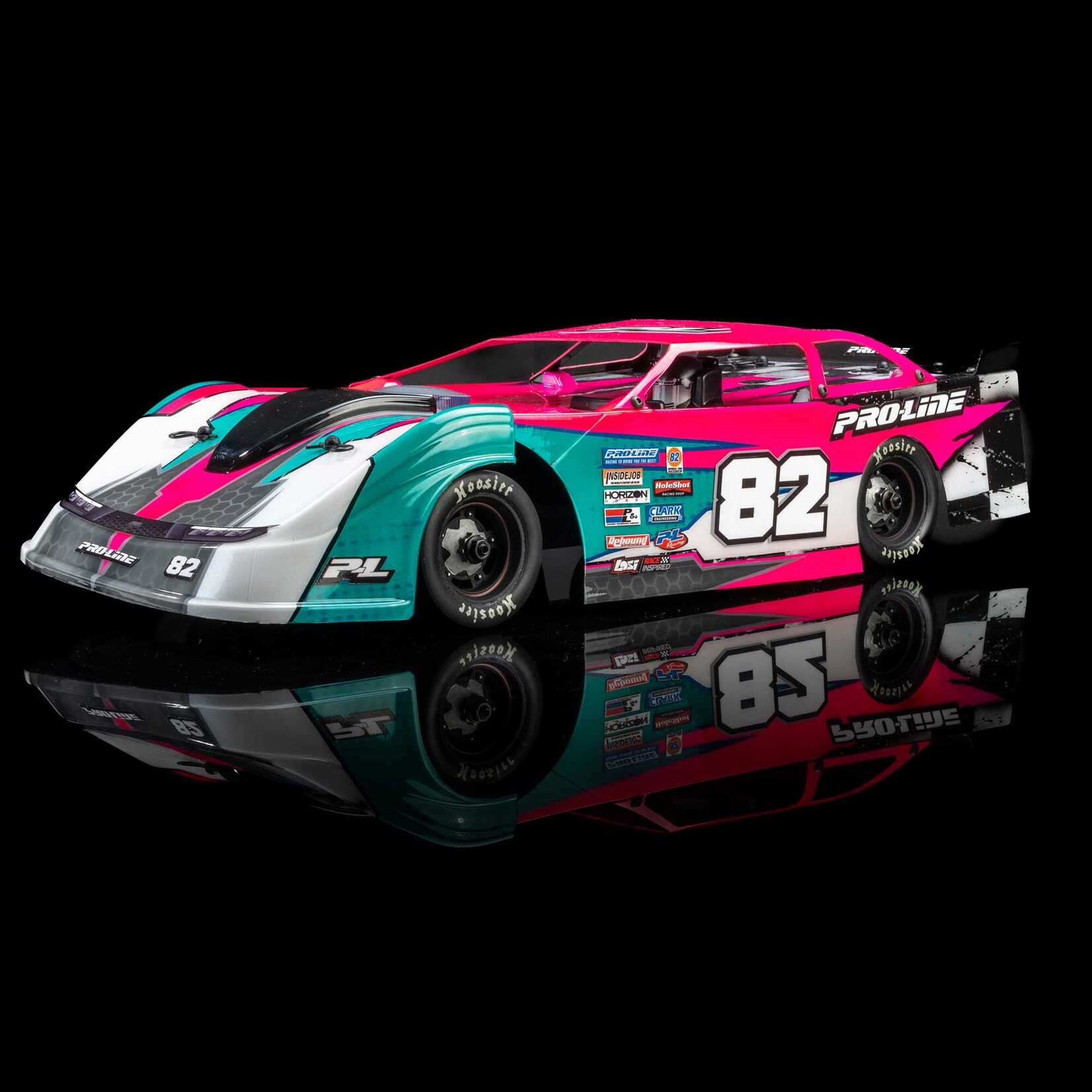 Pro-Line 1/12 Pre-Cut Dirt Late Model Tombstone Hi-Performance Clear Body: Losi GROM ALM and NASCAR