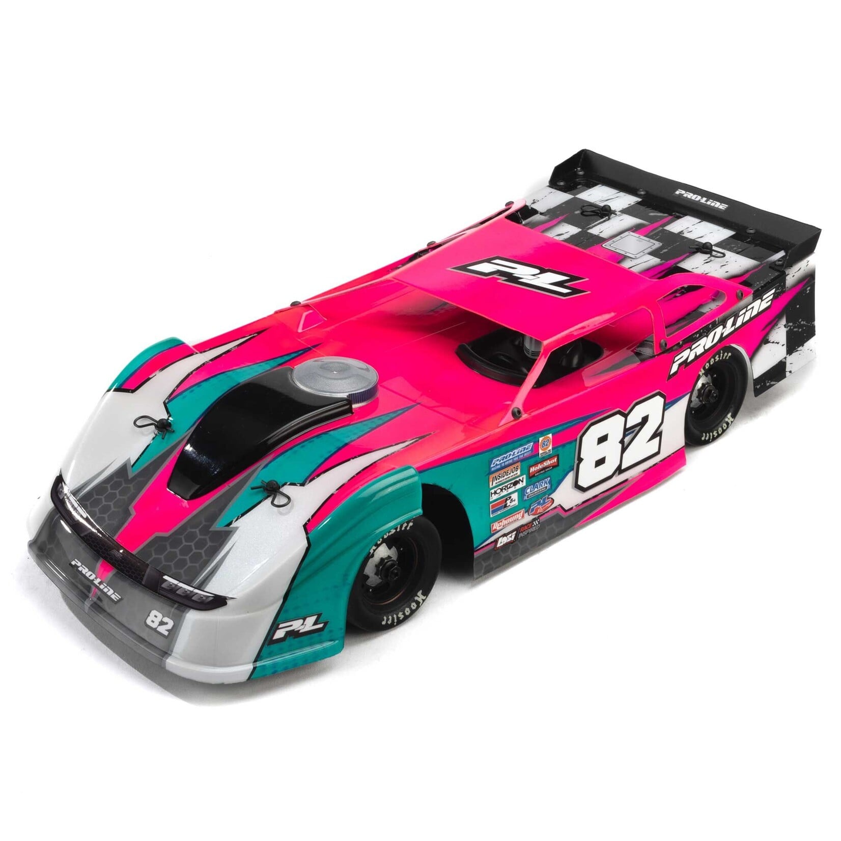 Pro-Line 1/12 Pre-Cut Dirt Late Model Tombstone Hi-Performance Clear Body: Losi GROM ALM and NASCAR