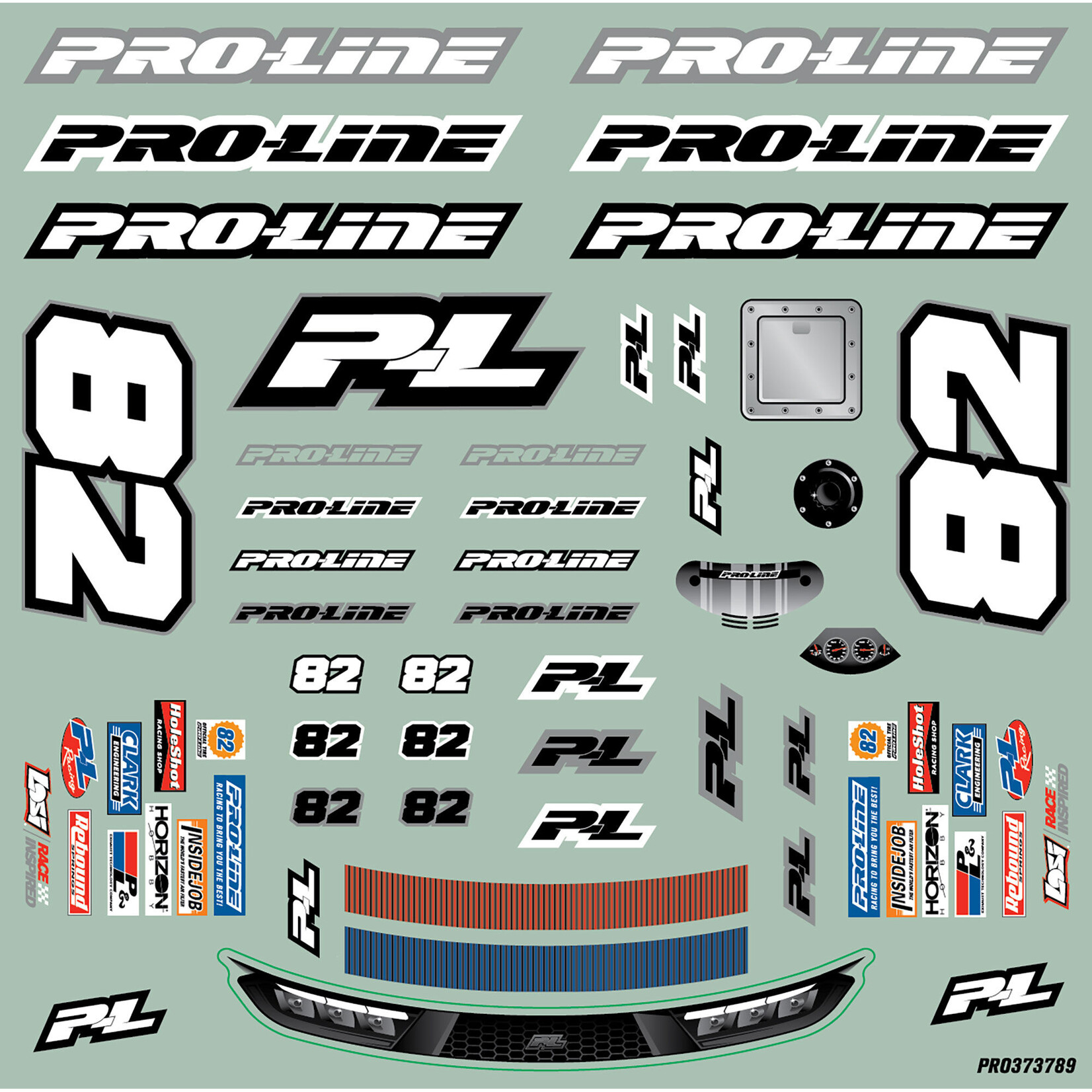 Pro-Line 1/12 Pre-Cut Dirt Late Model Tombstone Hi-Performance Clear Body: Losi GROM ALM and NASCAR
