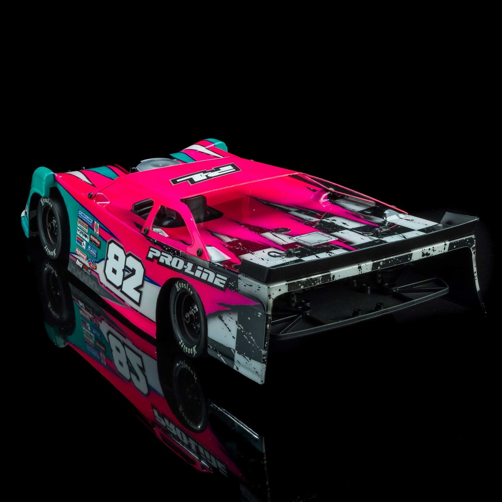 Pro-Line 1/12 Pre-Cut Dirt Late Model Tombstone Hi-Performance Clear Body: Losi GROM ALM and NASCAR